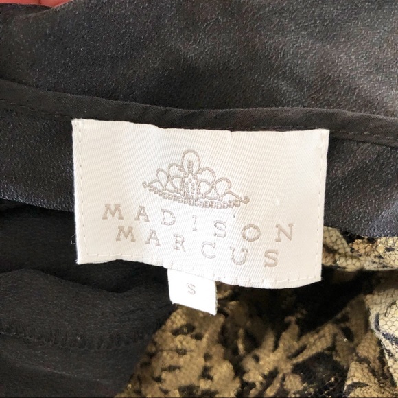 Madison Marcus Glimmer Deep V Dress In Metallic - Picture 5 of 8